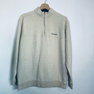 Columbia Men's Beige Zip-Up Sweater